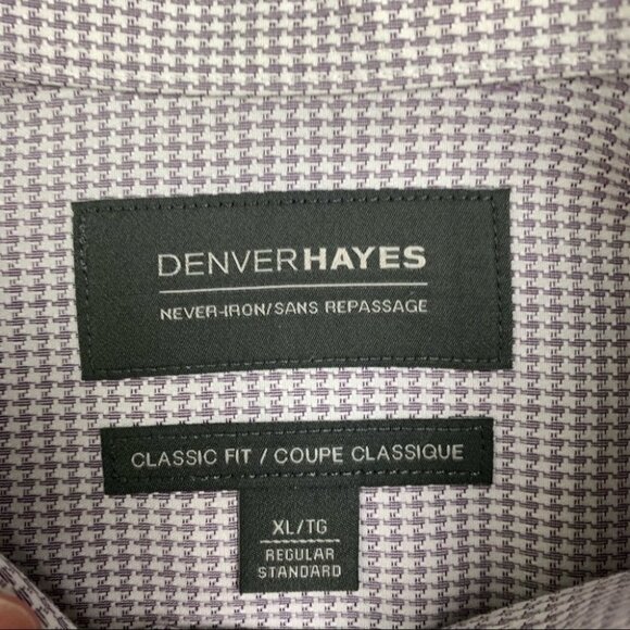 Denver hayes long sleeve never-Iron button up XL - Picture 3 of 6